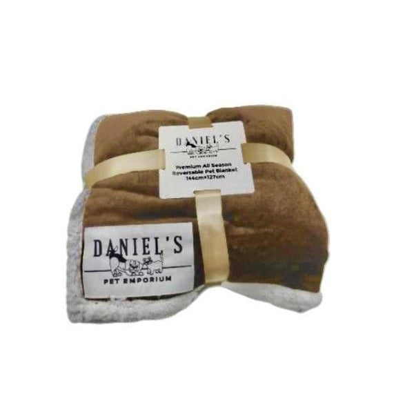 Coperta per animali domestici per tutte le stagioni in peluche premium - marrone chiaro