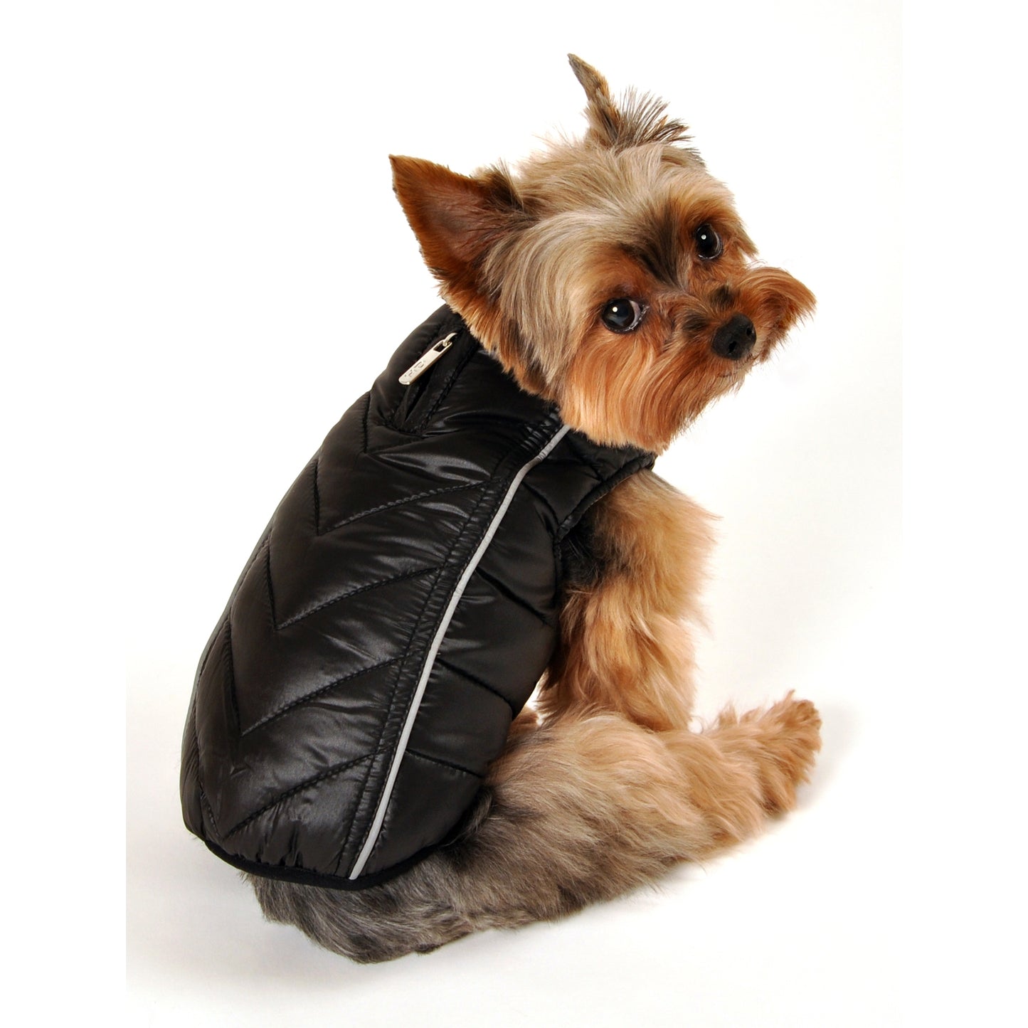 Gilet reversibile Puffer - nero/rosso