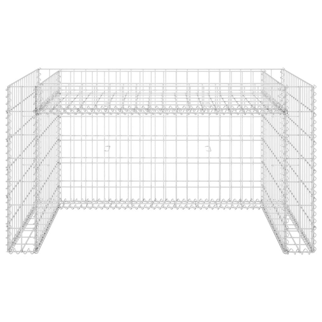 Casetta Rasaerba con Fioriera Rialzata 110x80x60cm Filo Acciaio