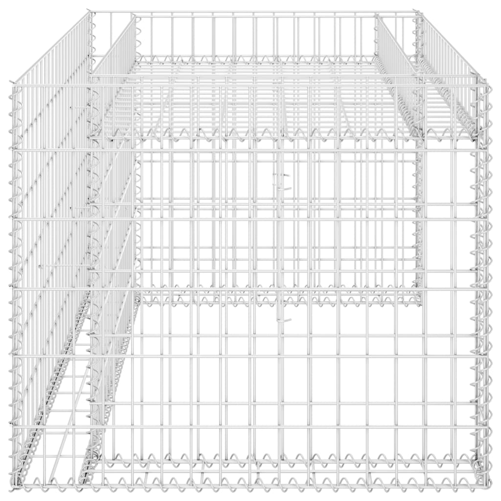 Casetta Rasaerba con Fioriera Rialzata 110x80x60cm Filo Acciaio