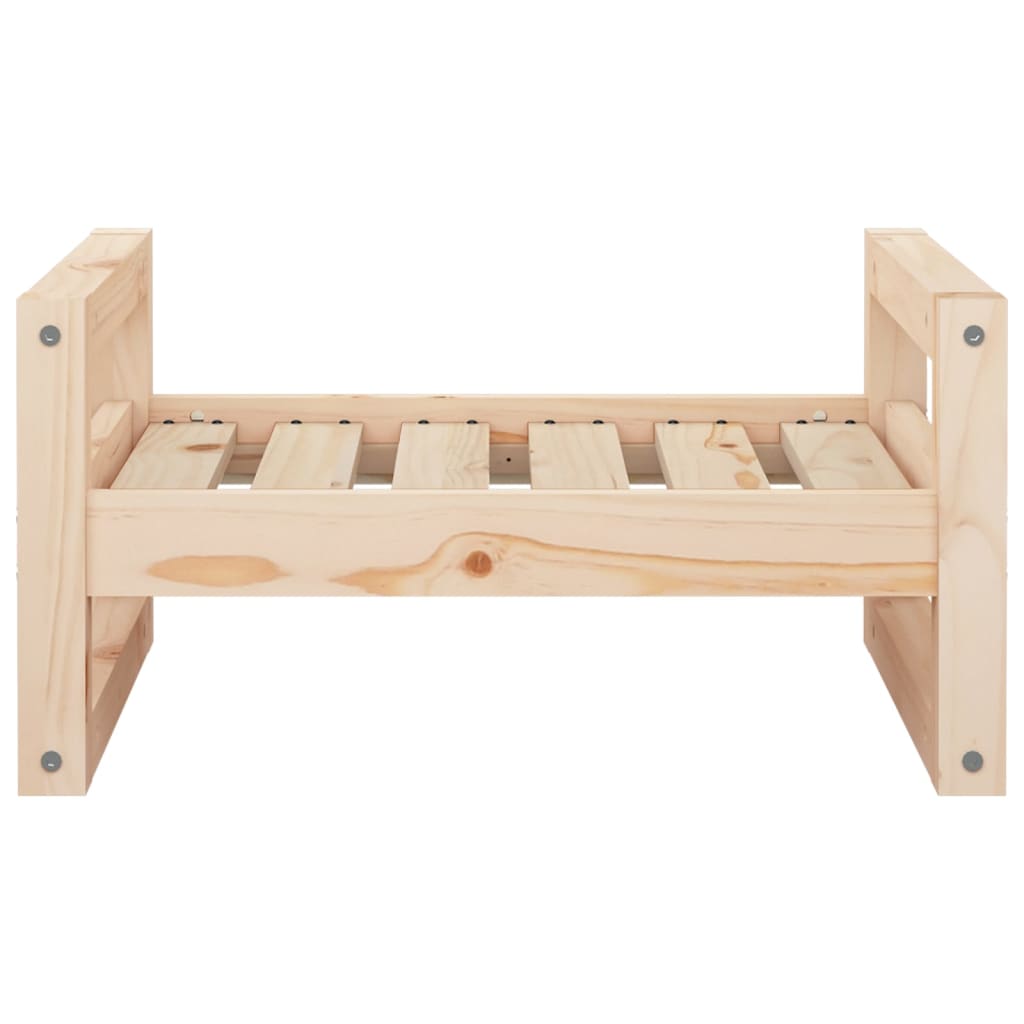 Cuccia per Cani 55,5x45,5x28 cm in Legno Massello di Pino