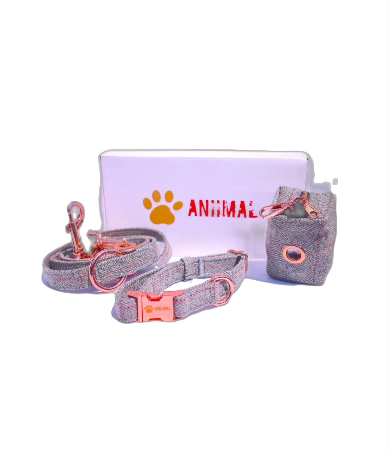 Set Guinzaglio per cani+collare per cani+dispenser di sacchetto